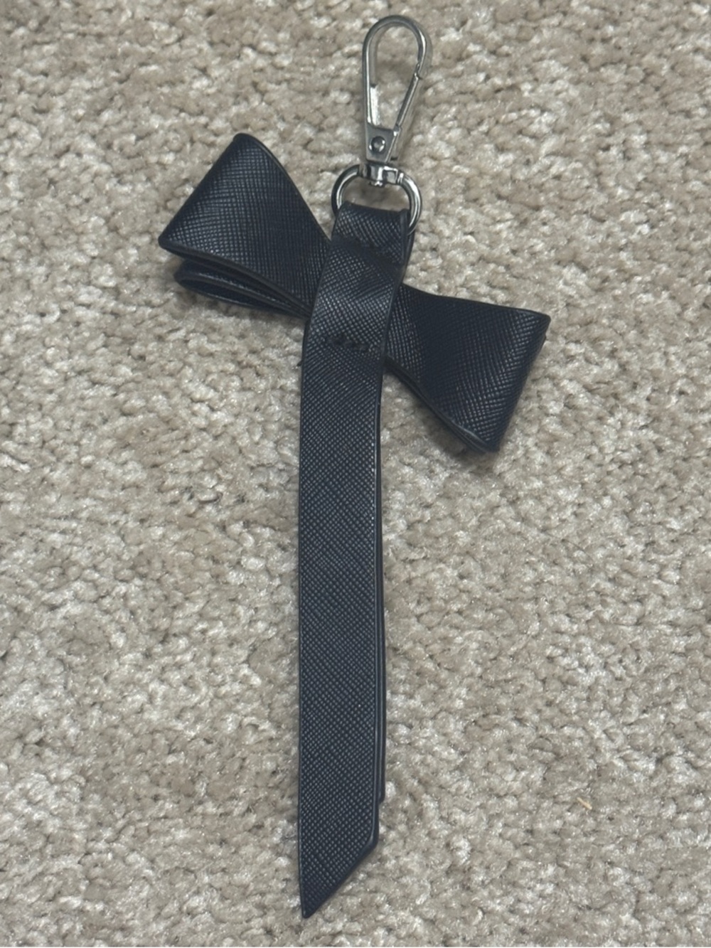 Black Bow Keychain Bag Charm